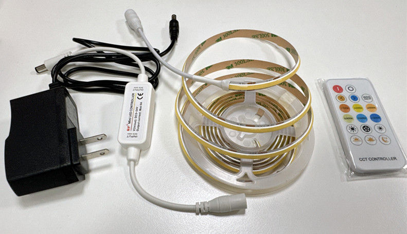 DC 24V Landscape 2m 560 LED'ler COB Kontrolör ve Adaptörlü Dönüştürülebilir LED Şerit Kiti