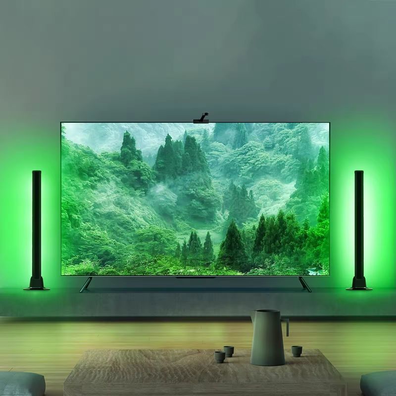 Yatak odası dekorasyonu için 18LEDS RGB RGBIC Renk Değiştirme Lamba 30cm ve 50cm Boyutlarda