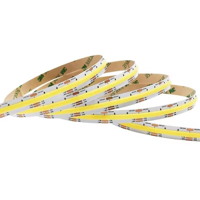 Tasarım LED Çizgi Işığı 560LEDS COB 12V 24V Düzenlenebilir CCT RA90 Denetleyicisi Voltaj düşüşü yok