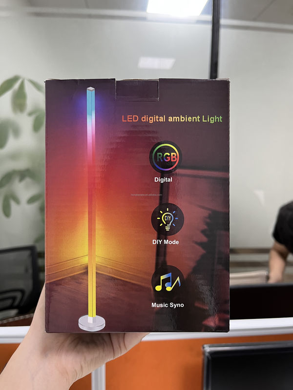 35*35*450mm RGB renkli uzaktan kumanda LED zemin lambası