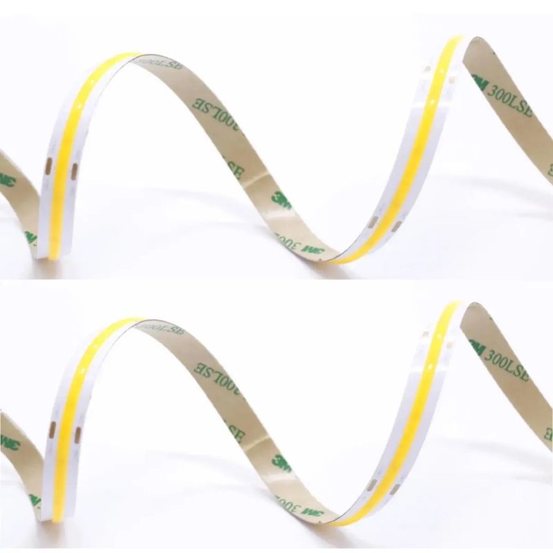 COB CRI 90 8MM 5MM Mağaza Ön Penceresi Çifte PCB Destek Dimmer için LED Işık Şerit