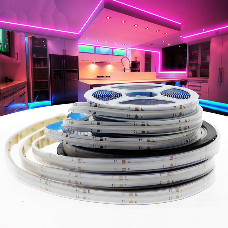 90 Ra CRI COB RGB LED Çizgi Işık Su geçirmez 12V 24V Işık Çözümleri Servisi için