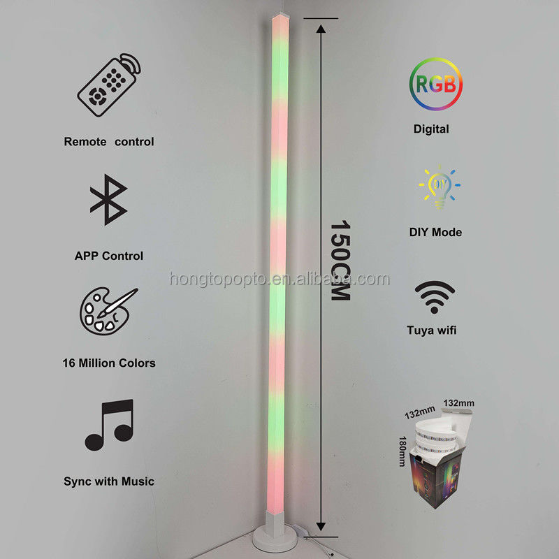 Atmosphere Smart Bluetooth Led Yer Lampu USB Port ve Dimmable Stand Yer Işığı