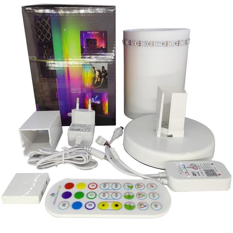 Modern Tasarım RGB Çok Renkli Oturma Odası Işık Standı Yer Lampası Adaptörü Sadece USB Plug