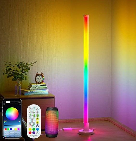80 CRI LED Yatak Odası Köşe Çevre Işığı Uzaktan Kumanda ve Şarj Fonksiyonu
