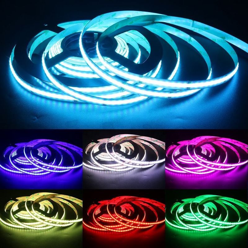 12v 24v 576LED'ler RGB Renk Sıcaklığı Cob Led Çizgi Işık CRI Ra 90 ile ayarlanabilir