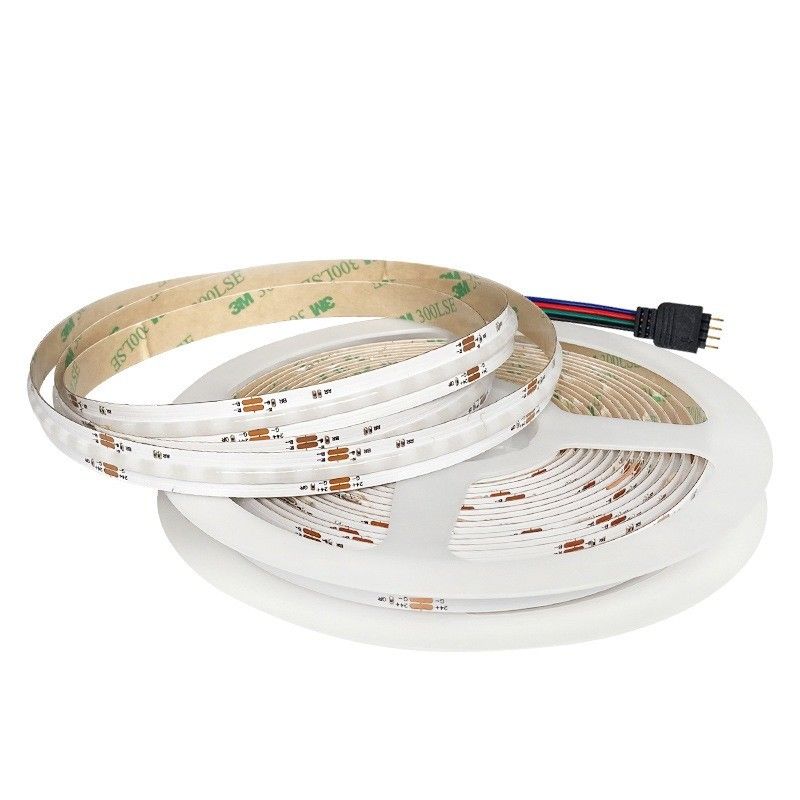 50000 Saat İş Zamanı COB LED Şerit Işık DC 12V 24V Özel RGB RGBW RGBCCT Şerit