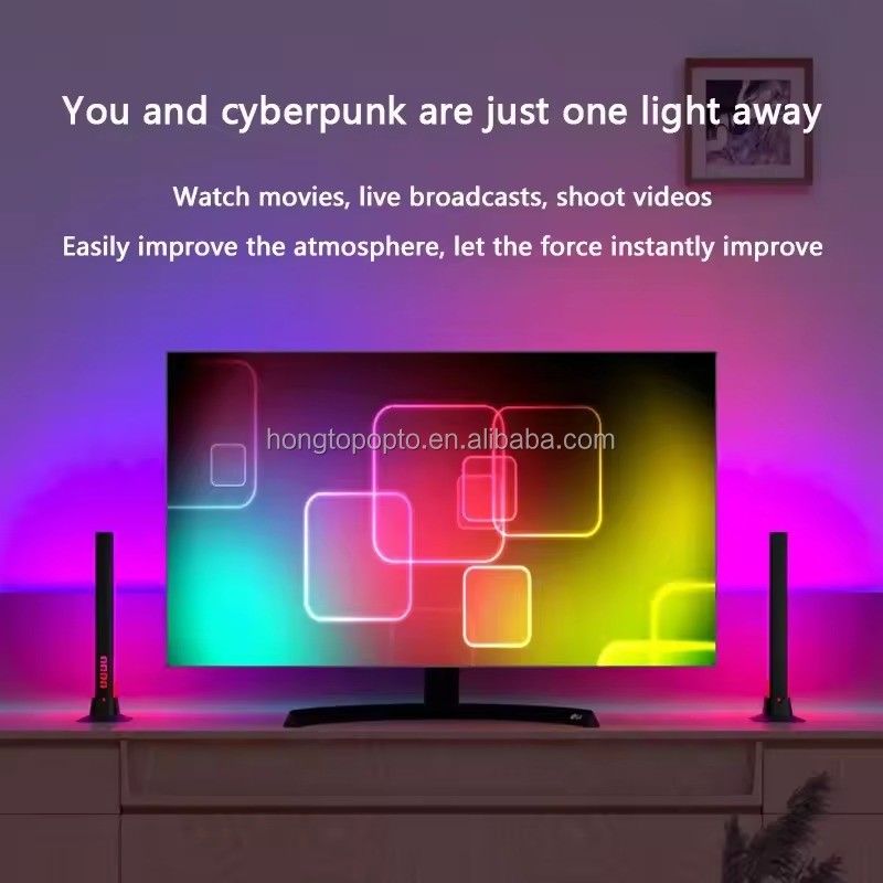 Renkli Müzik Ambient LED Işık Bar Atmosferi Oyun Odaları Işıklar Müzik RGB Ritm Işık