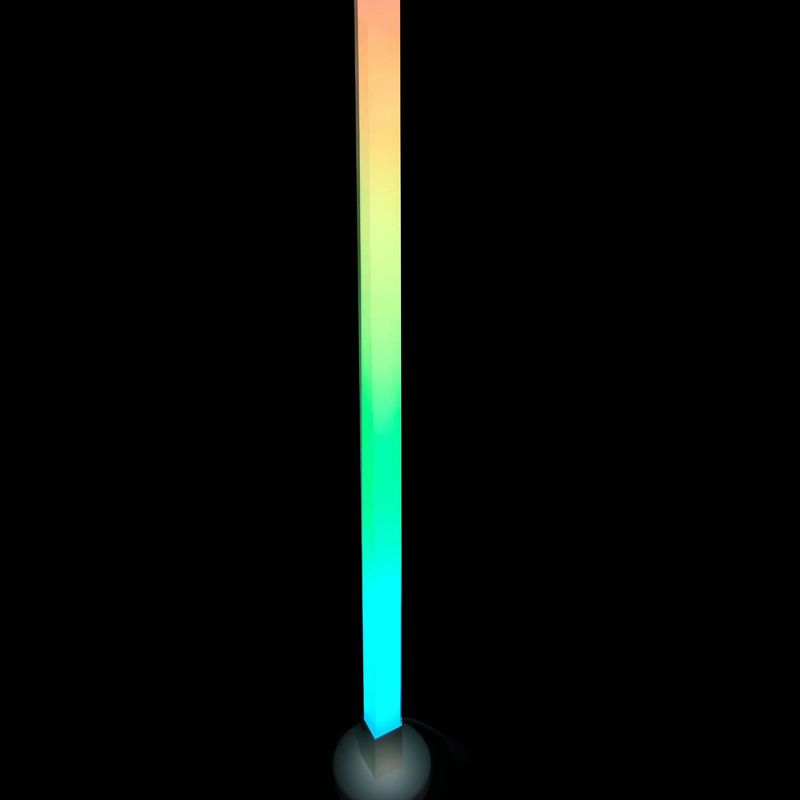 DIY Uygulama Kontrolü LED Köşe Yer Lampu Bar Yatak Odası Oyun Odası için Çok Renkli Aydınlatma