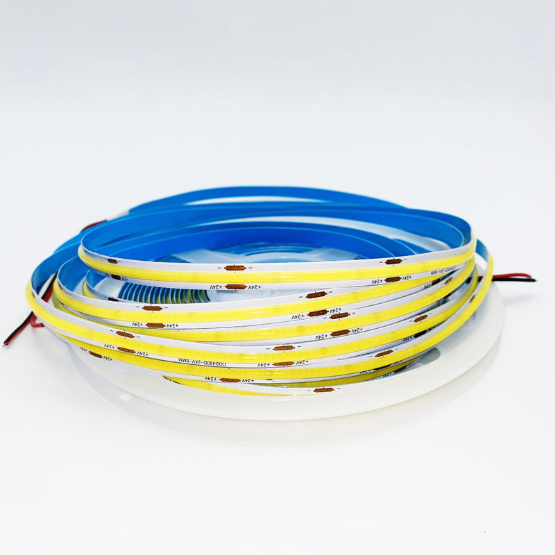 12V/24V Cob Led Şerit 320leds / m Rulo ile Rulo 5m / 10m / 20m / 50m Her 3 LED'de kesilebilir