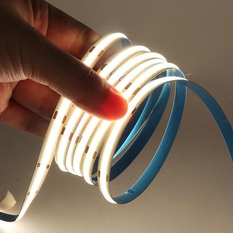 12V/24V Cob Led Şerit 320leds / m Rulo ile Rulo 5m / 10m / 20m / 50m Her 3 LED'de kesilebilir