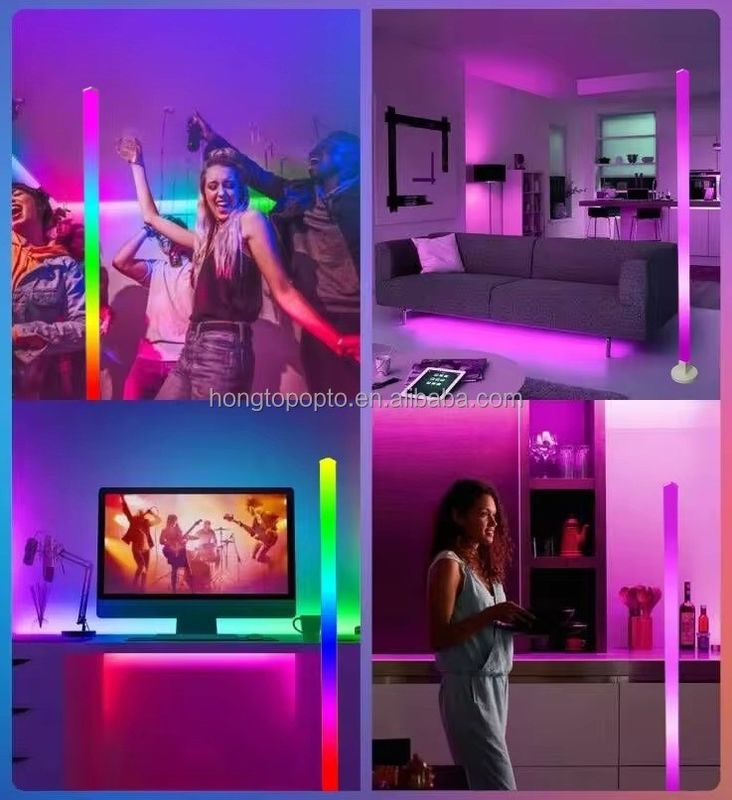 Otel Atmosphere Bluetooth WiFi Kontrolü ve DC 5V Giriş Voltajı ile Köşe Zemin Lampu