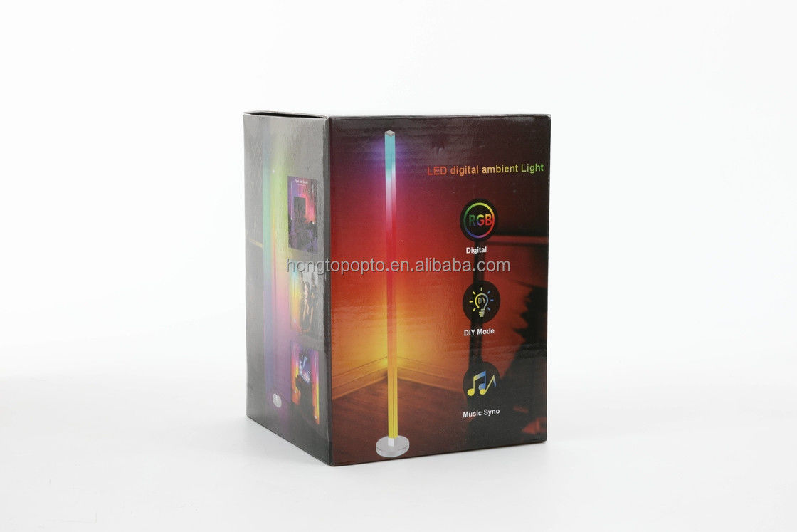 Akıllı Kontrol Renkli RGB Duygusal Lamba Orijinal Tasarım LED RGB Zemin Lamba 12.8*12.8*150CM