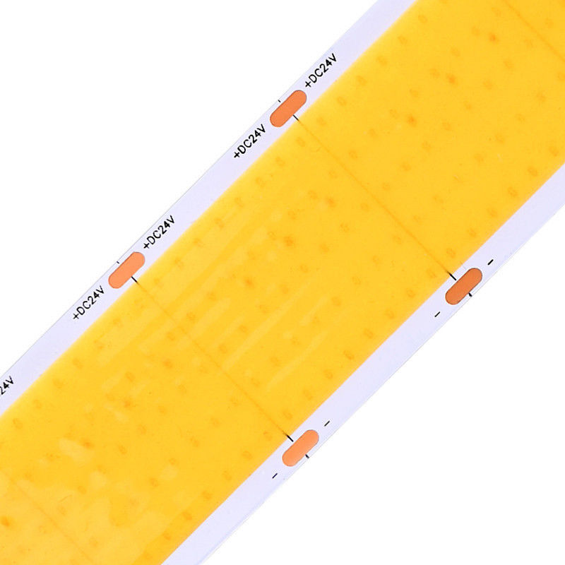 Ultra Geniş Fleksibel DC24V 1600Led Cob Led Şerit Işıklar 30mm Genişlik 5 Satır Süper Parlak