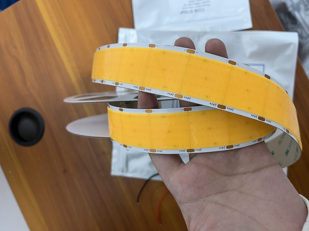 1600 LED 24V 2700K 3000K 4000K 6000K Tek Renkli Kesilebilir Cob Led Şerit 30mm Genişlik