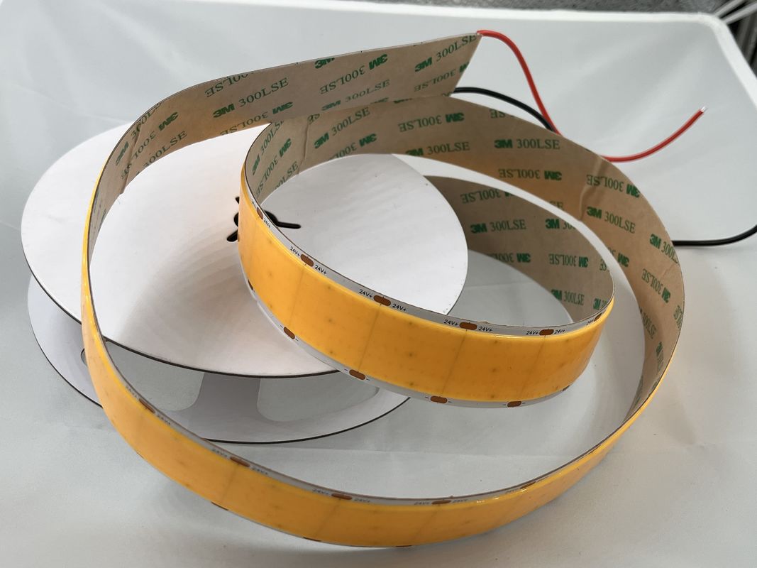 1600 LED 24V 2700K 3000K 4000K 6000K Tek Renkli Kesilebilir Cob Led Şerit 30mm Genişlik