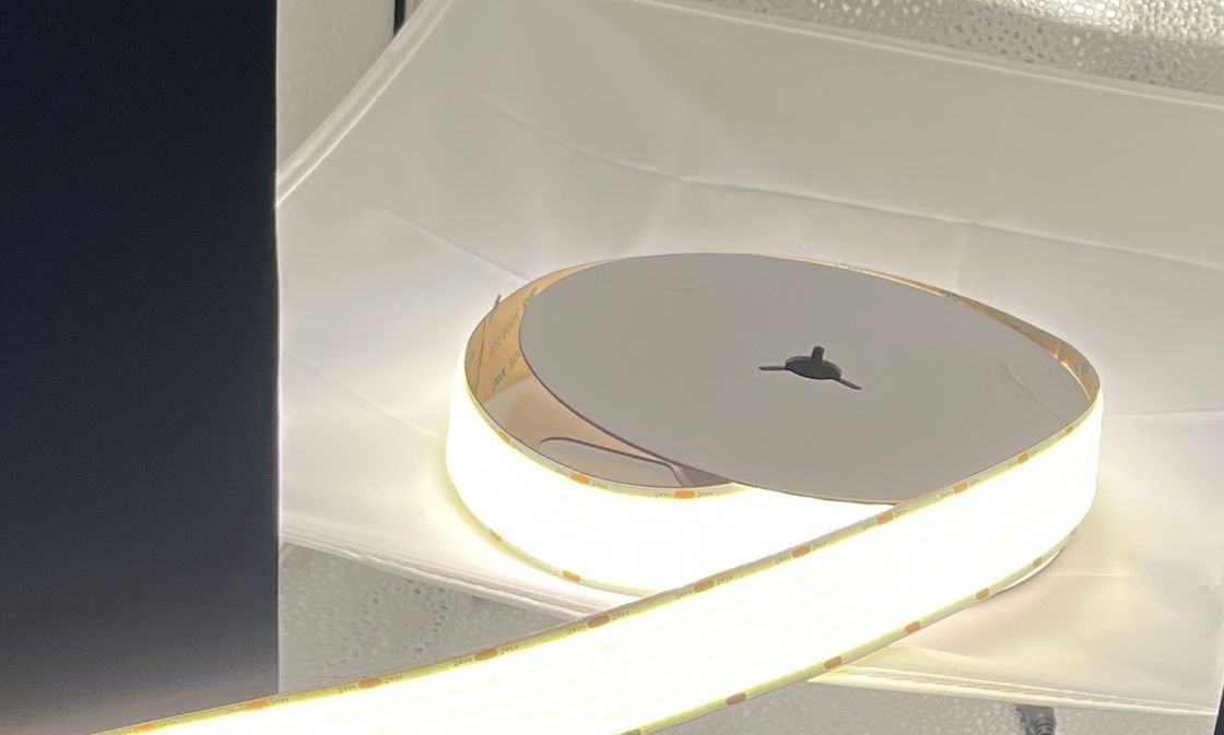 CRI 90 24V Cob şerit ışığı İç mekan aydınlatma lamba vücut malzemesi FPC LED direnç
