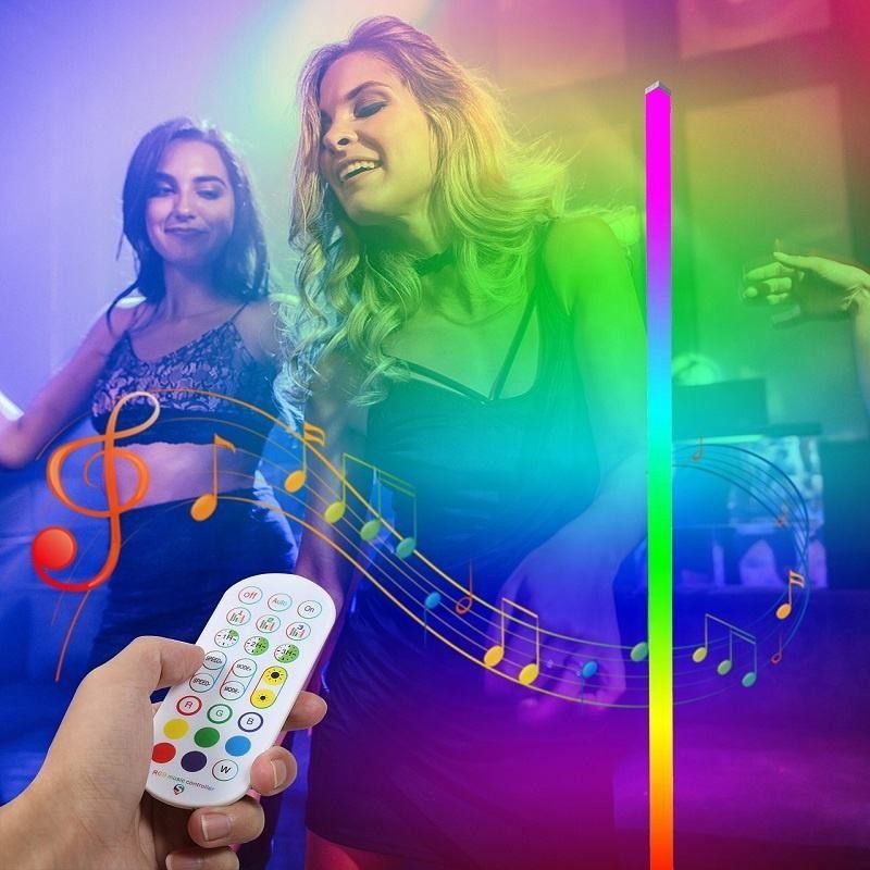 18 PC/Ctn DC5V Müzik fonksiyonu ve IR denetleyici ile iç dekoratif zemin ışığı