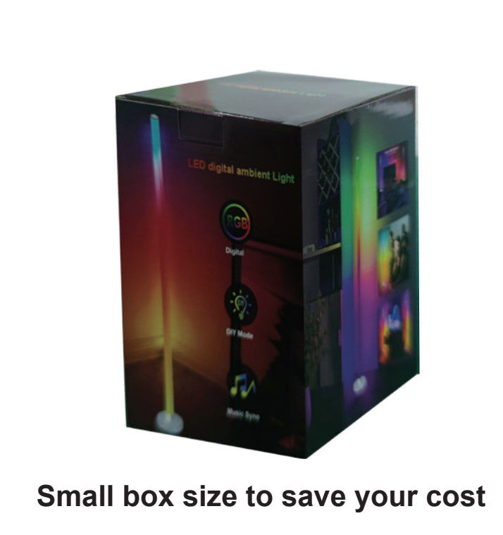 IP44 derecelendirilmiş DC5V Magic Music LED Yer APP ve uzaktan kumanda ile çevresel ışık şeridi