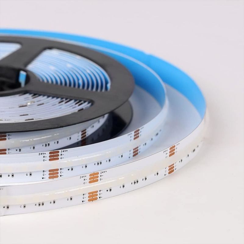 0.15kg 840 led 12mm genişliğinde RGBCCT DC24V COB dekoratif amaçlı LED şerit ışığı 3