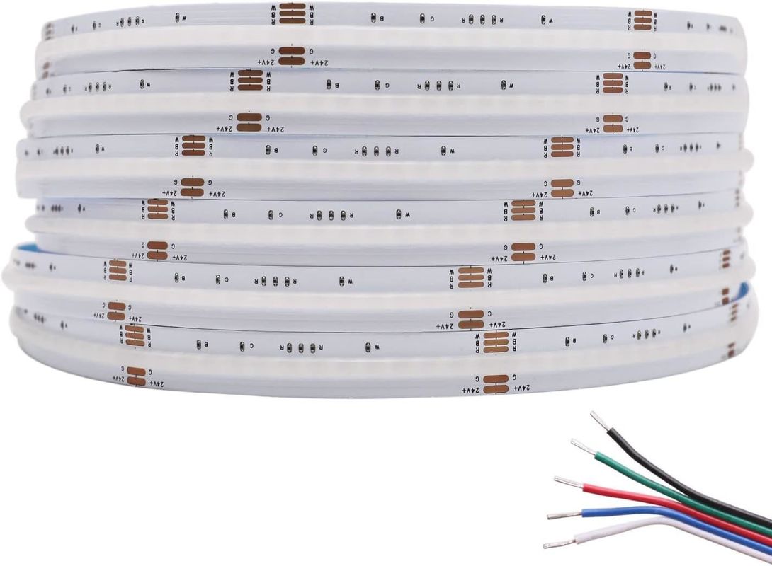 100lm/w lamba Işık verimliliği RGBW 784leds Smart COB Ev dekorasyonu için LED şerit
