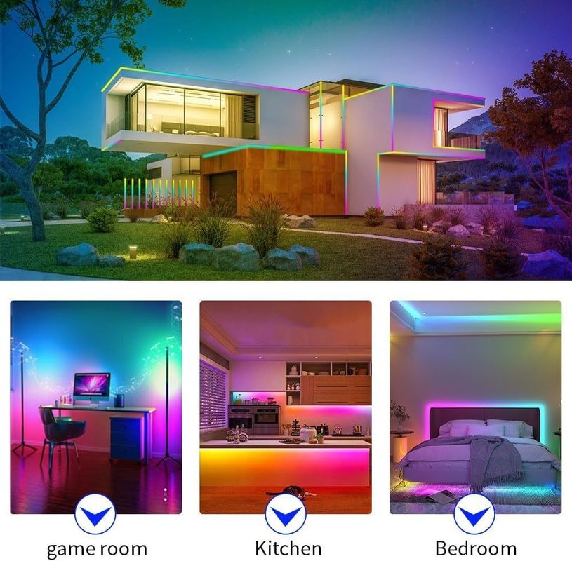 24V RGBCCT LED Çizgi Işıklar COB 840LEDs Landscape Dekoratif Dahili Işıklandırma