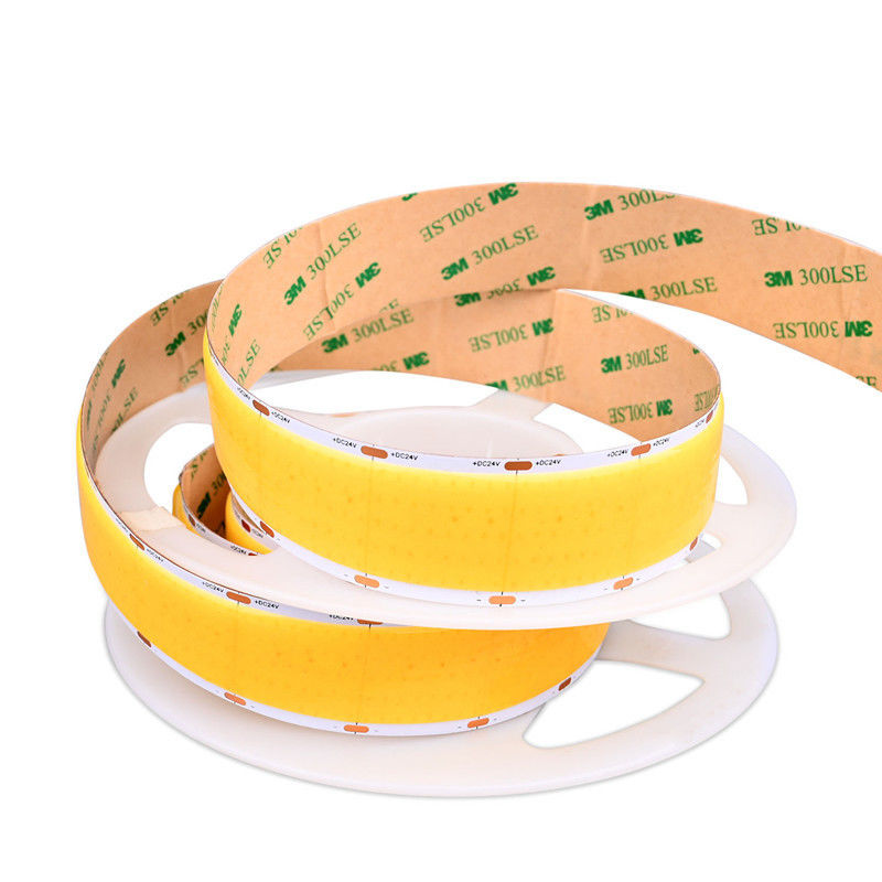 Süper Parlak COB LED Şerit 30mm Geniş 1600Leds Per Meter CRI 90 Özel Işık