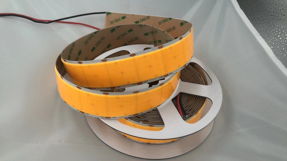 Süper Parlak COB LED Şerit 30mm Geniş 1600Leds Per Meter CRI 90 Özel Işık